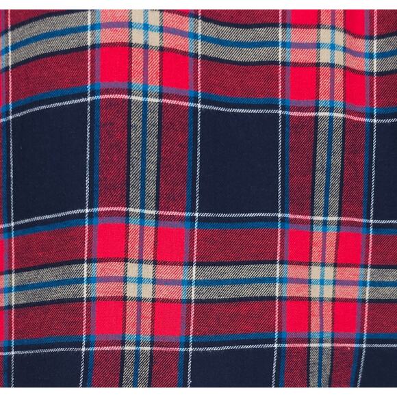 Club Room Men's Regular-Fit 100% Cotton Flannel Shirt Red Navy Plaid XXL NWT - Picture 6 of 6